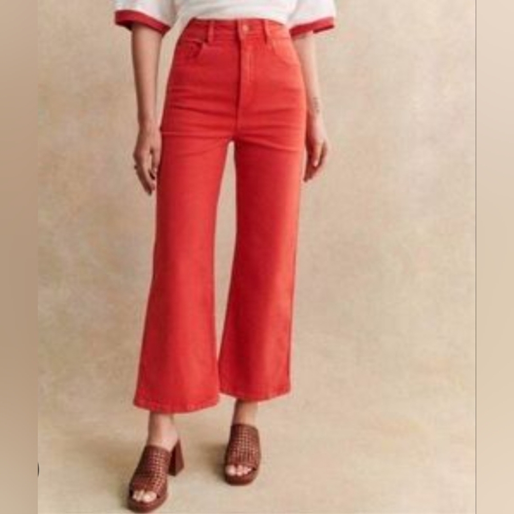 Sezane Le Crop Jeans. Size 40